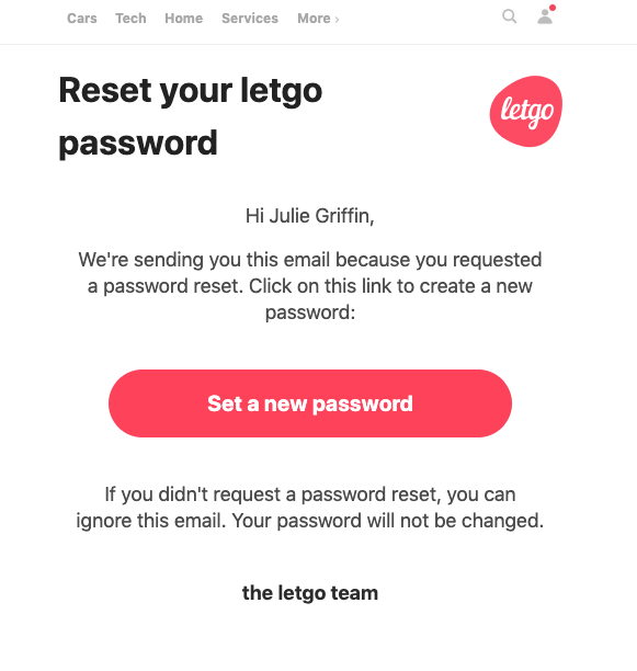 letgoのメール