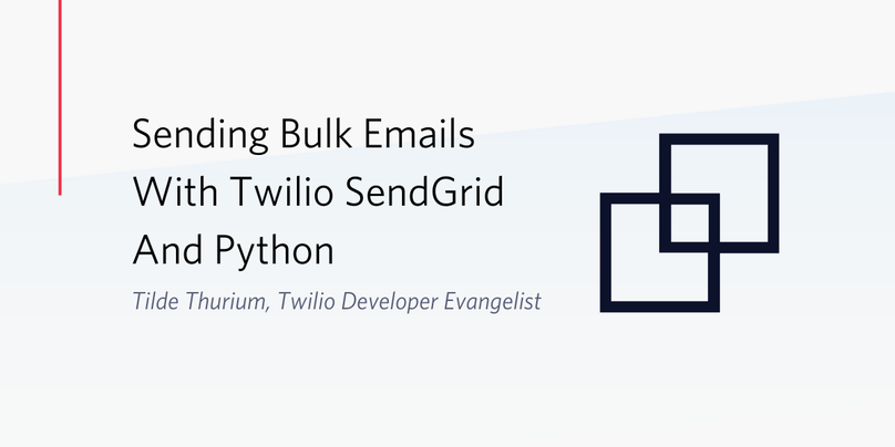 Twilio SendGridとPythonでメールを一斉送信する方法