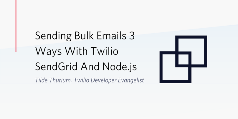 Twilio SendGridとNode.jsでメールを一斉送信する3つの方法