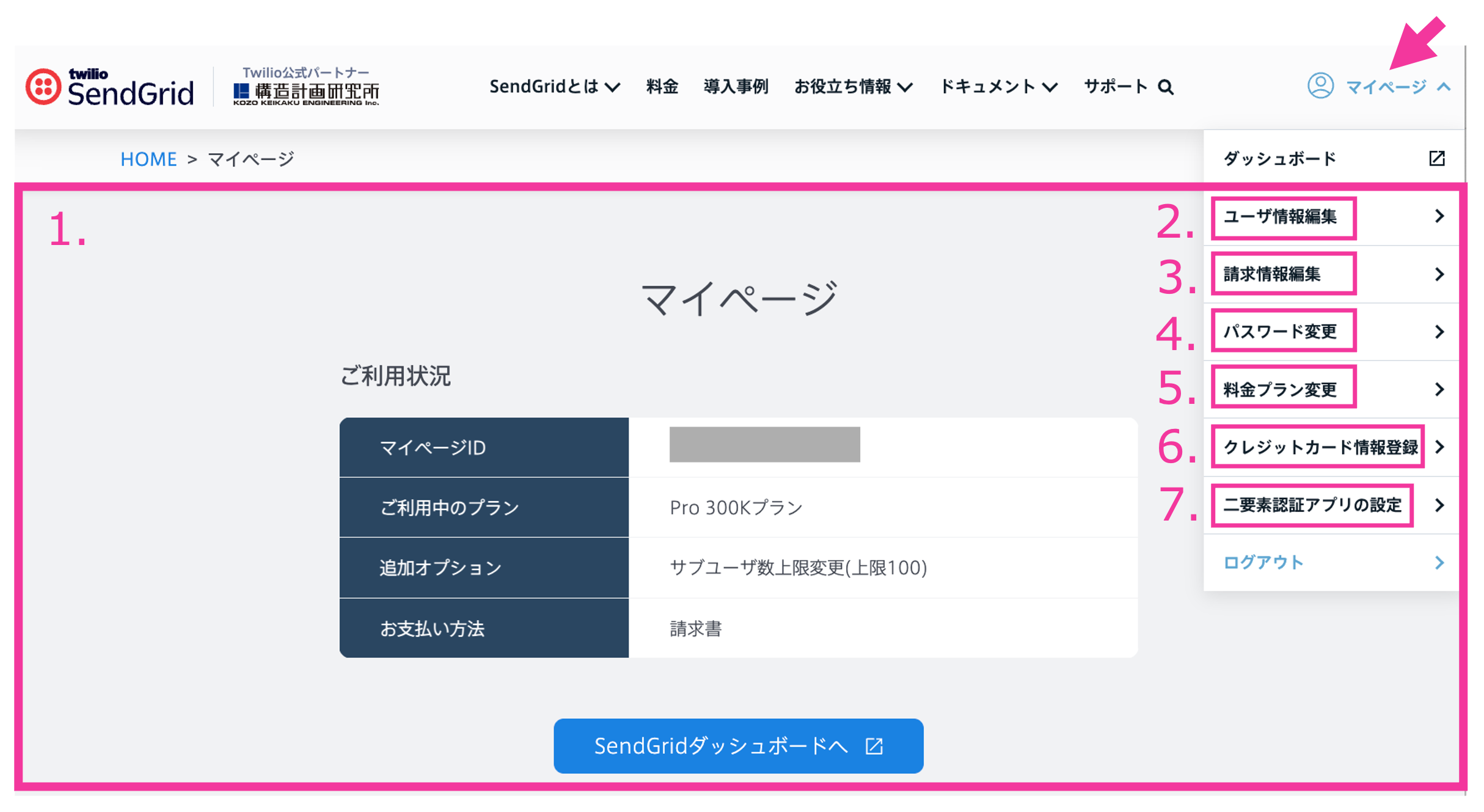 意外と知らないマイページの使い方 | SendGrid