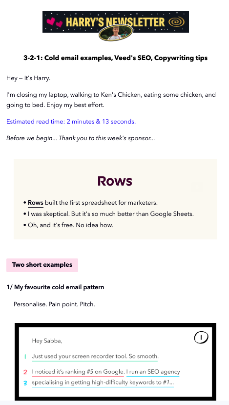 7. Harry's Newsletter（マーケティング）(1)