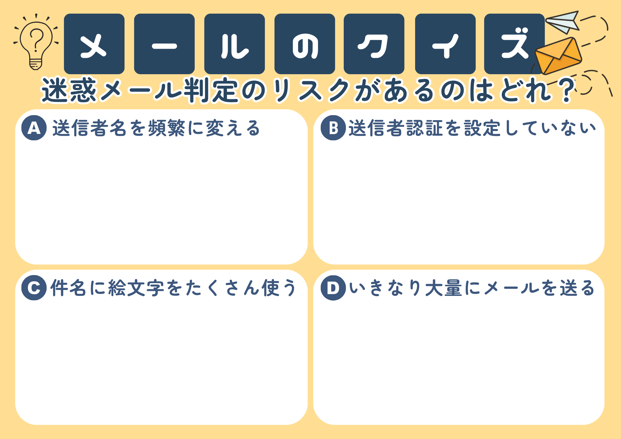 迷惑メール判定にまつわるクイズ