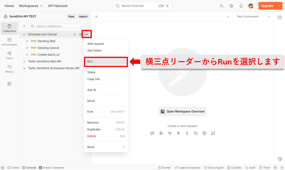 Collection Runner機能1