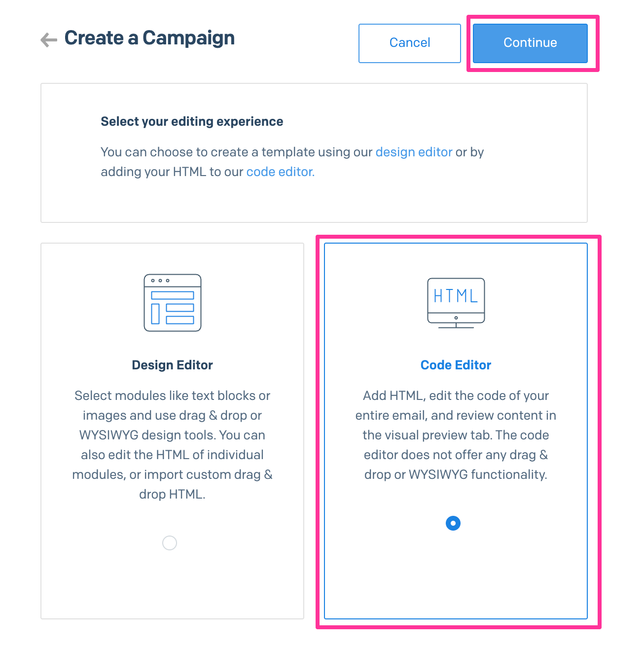 「Code Editor」を選択