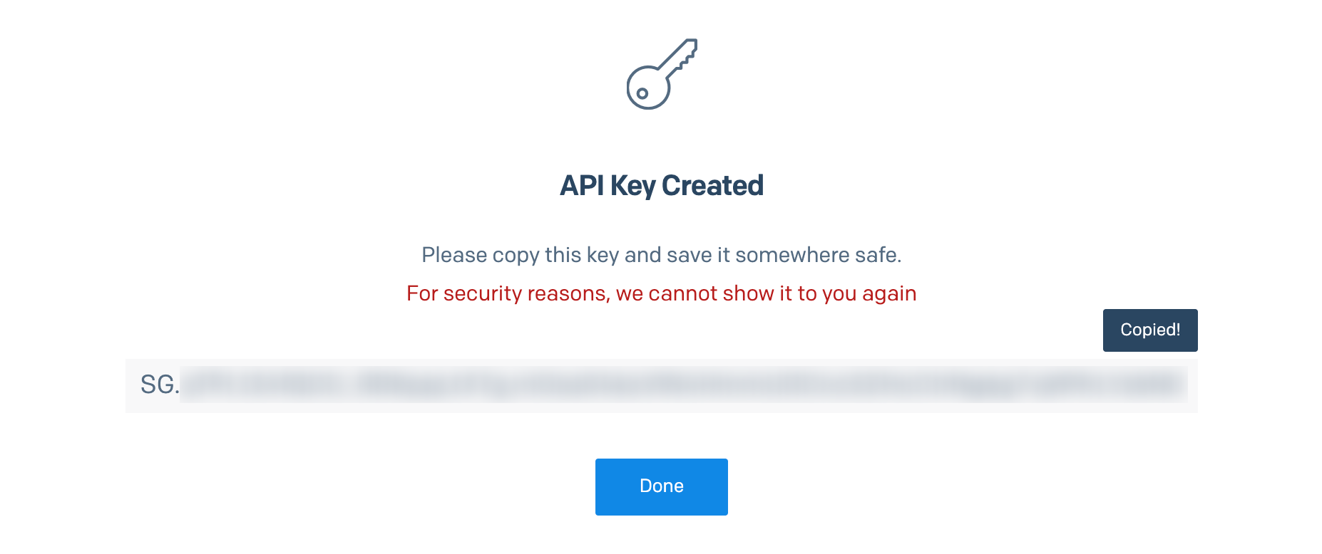 APIキーをコピー