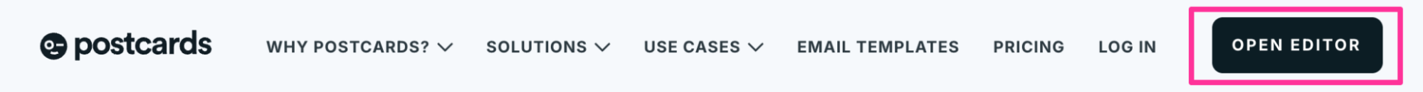 Postcardsのアカウントを作成