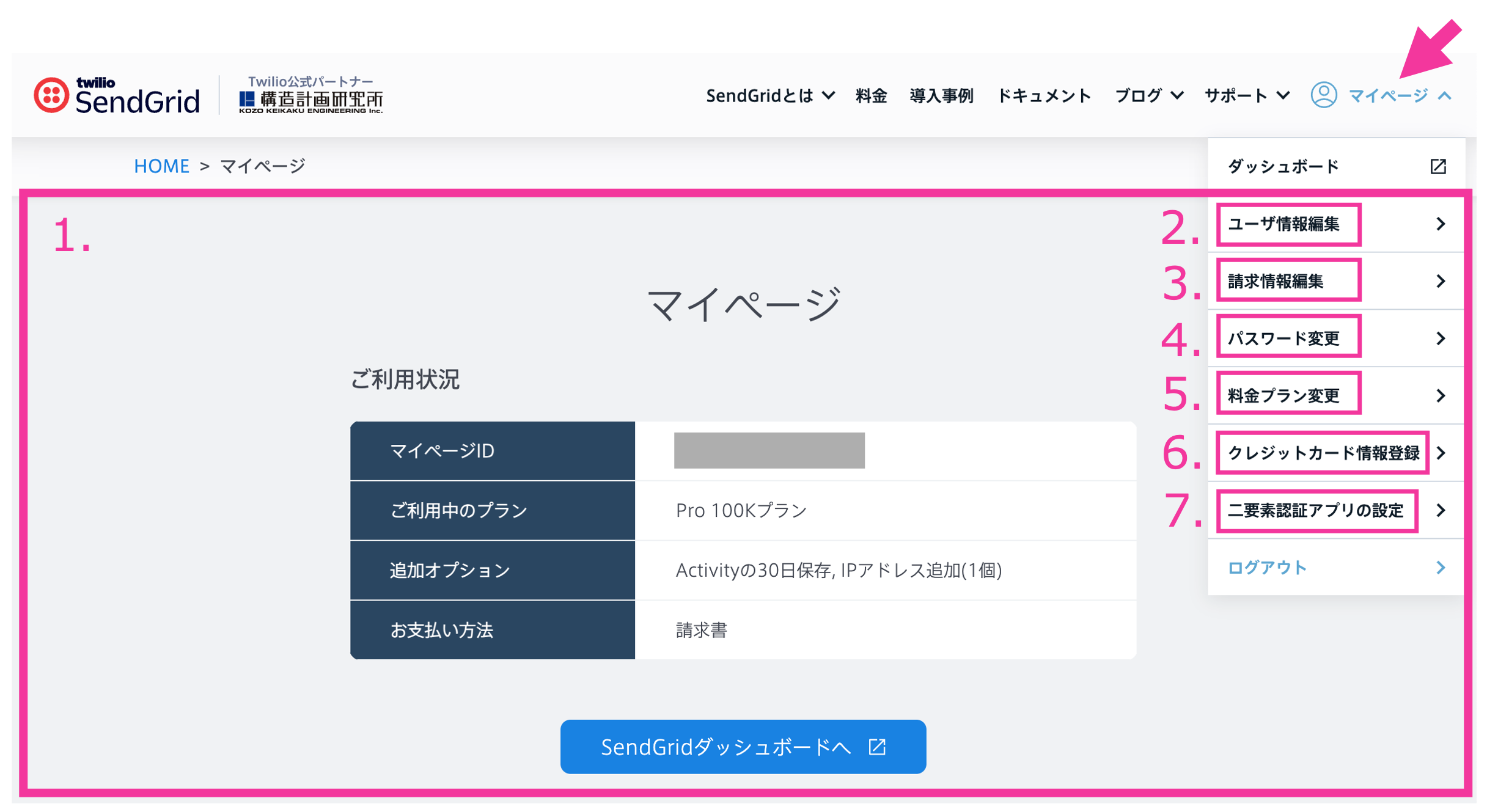 マイページでできること