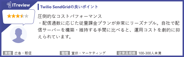 Twilio SendGridの良いポイント