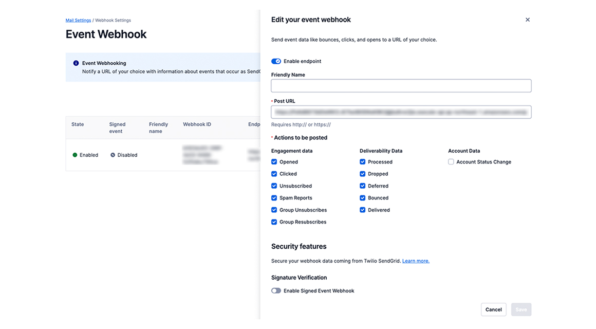 Event Webhookのイメージ